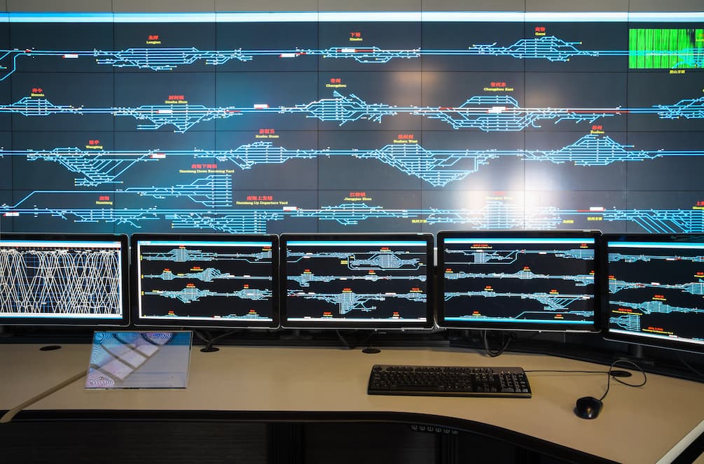managed detection and response operations center showing monitored devices